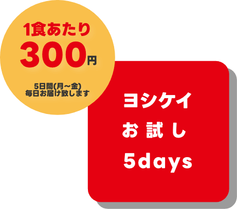 ヨシケイお試し5days